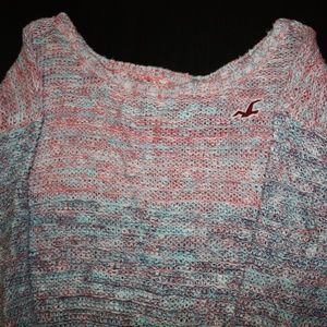 Hollister Hi-Low Oversized Ombre Knit Sweater